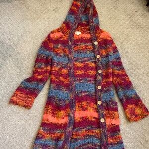 Colorful Crocheted Cardigan